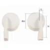 Caches-Servo pour HS-80/81/82/85 dia.58mm (1x paire) Topmodel CZ
