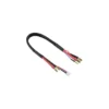 Câble de charge 4 mm Fiche Bullit 2S Chargeur 2S XH Fiche Bullit 2 mm 14 AWG Câble en silicone 30 cm 1 pièce