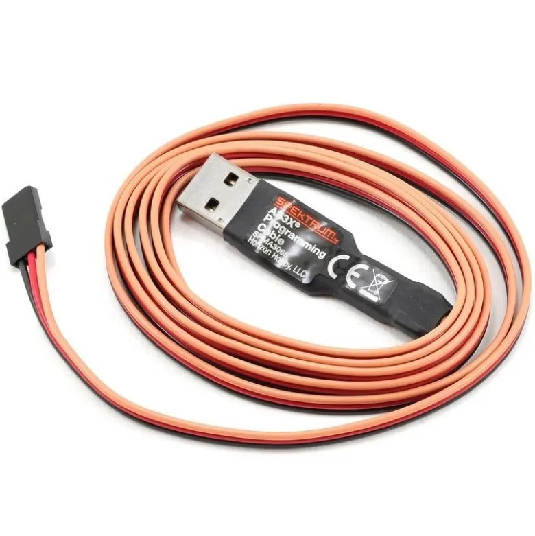 Câble USB de programmation Emetteur/Récepteur Spektrum pour PC
