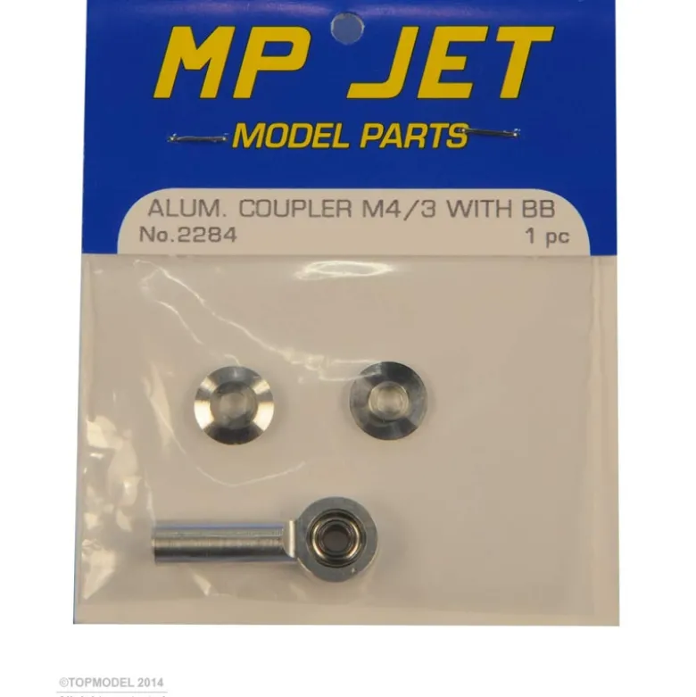 CHAPE A ROTULE M4 ALU AVEC ROULEMENT 1pc