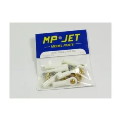 2453 - Chape M3 rotule à embase longue filetée M3 + écrous (6pcs) - Mp Jet