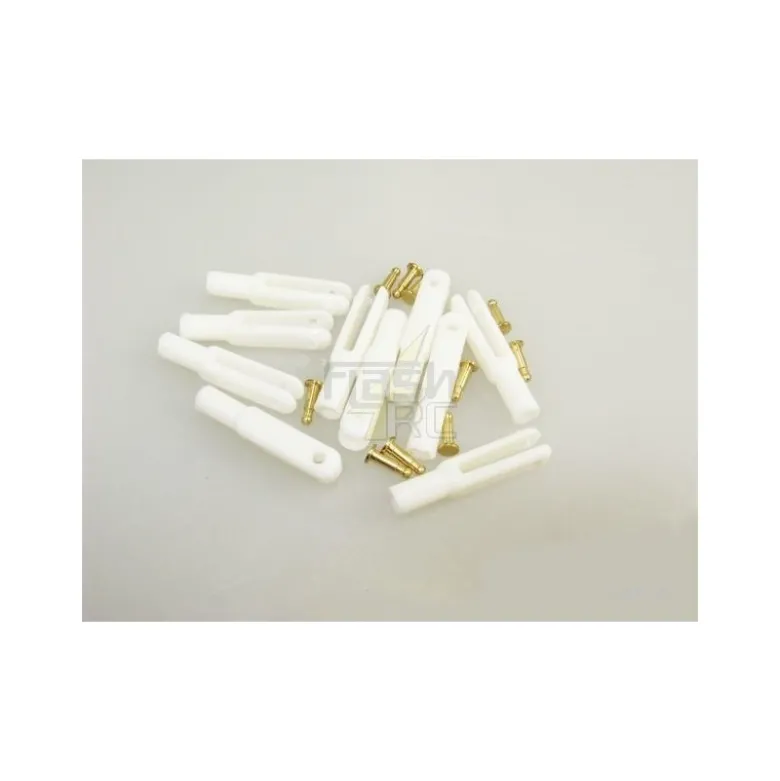 CHAPE NYLON M2 BLANCHE AXE metal Ø1,6mm (10 pcs)