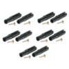 Chape nylon micro M2 noire axe metal Ø1mm (10 pcs) Mp Jet