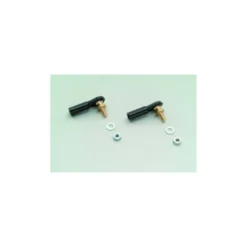Chape à rotule en nylon M3 large - Boule fileté longue m3 avec ecrou (2pcs)