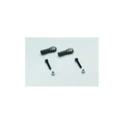 Chape à rotule en nylon M3 large - Boule pour vis M3 avec vis et écrou (2pcs)