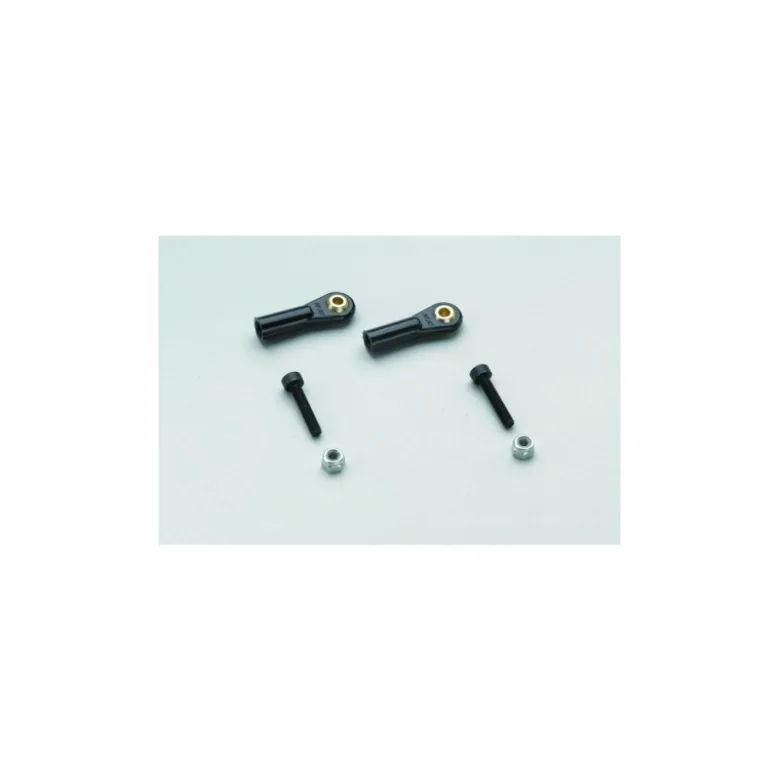 Chape à rotule en nylon M3 large - Boule pour vis M3 avec vis et écrou (2pcs)