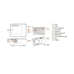 Chargeur S6 - 1100W - 9-32V Icharger