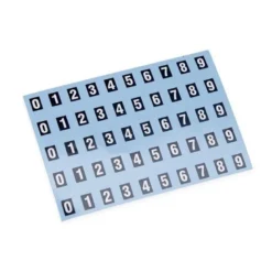 Chiffres (autocollants) pour identifier les connecteurs (noir / blanc)