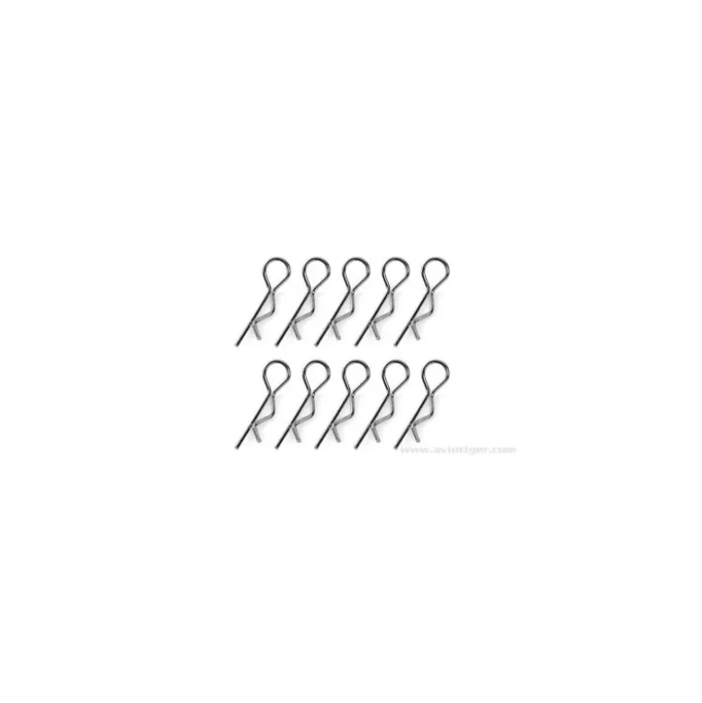 CLIPS CARRO 1/10 NOIR plié a 45° S10
