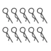 Clips carrosserie 1/10eme noir (sachet de 10pcs) - Hobbytech