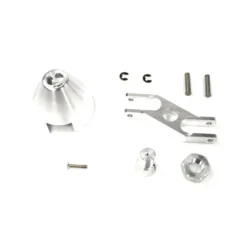 Cone alu ventilé Ø30mm (usiné CNC) porte pales en Z pour axe 3.2mm