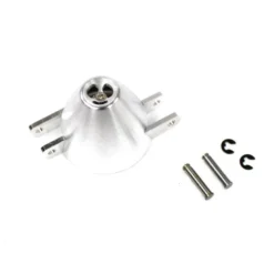 Cone alu ventilé Ø38mm (usiné CNC) porte pales en Z pour axe 3mm