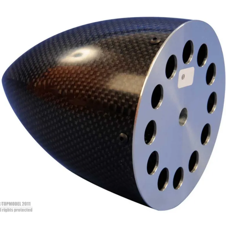 CONE CARBONE Ø125mm AVEC FLASQUE ALU