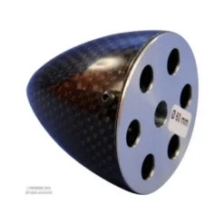 CONE CARBONE Ø60mm AVEC FLASQUE ALU