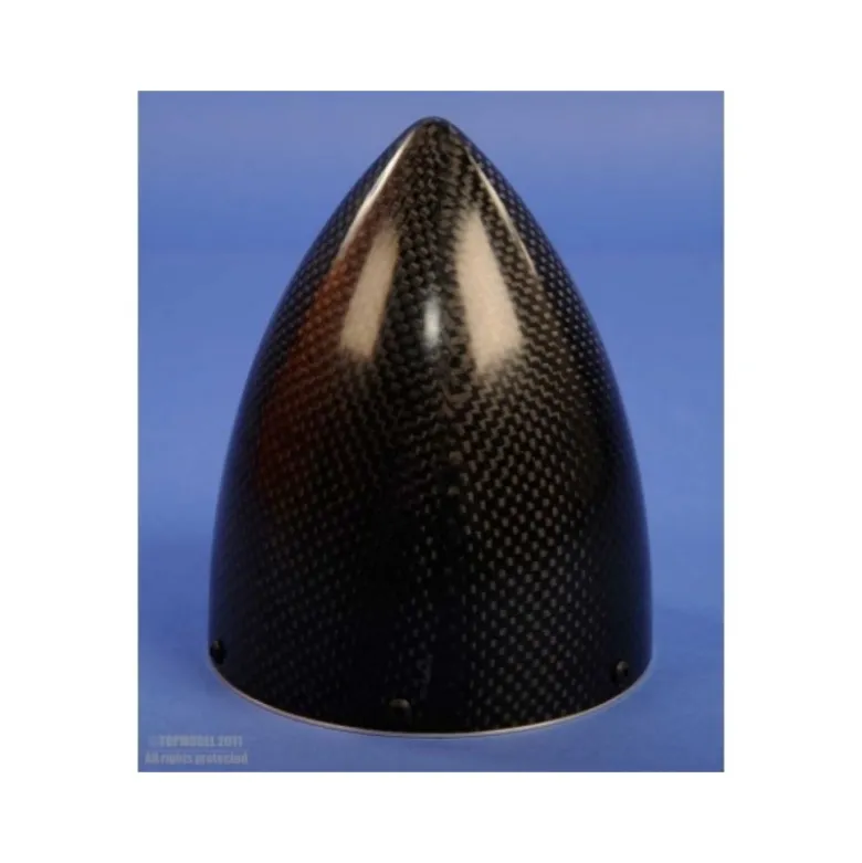 CONE CARBONE Ø115mm LONG AVEC FLASQUE ALU