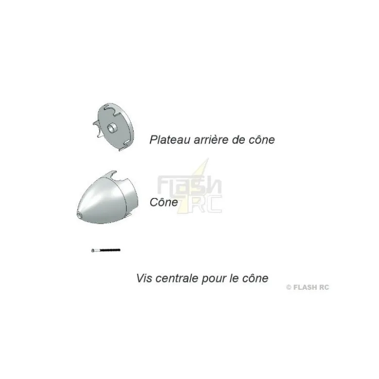 224310 - Cone 52 mm incl. Vis centrale pour cone Extra 300 S