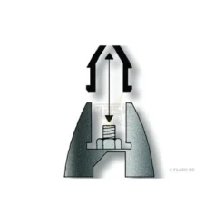 Cone plastique noir dia.55mm - KAVAN
