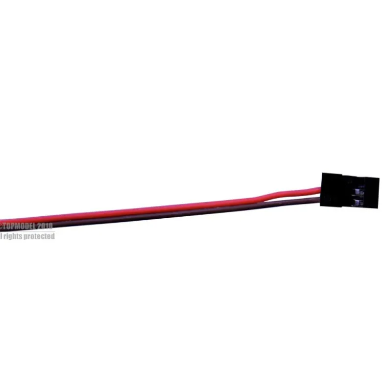 CONNECTEUR ACCU MALE JR/GRAUPNER 20cm