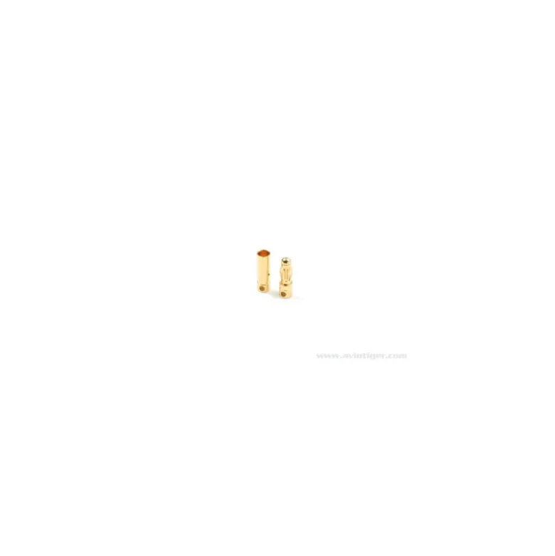 CONNECTEUR OR 4MM CRT Male + Femelle 4 paire