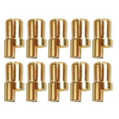 Connecteurs plaqués or Ø6,5 mm, lot de 10 | Yuki AM-612-10M