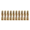 Connecteurs plaqués or Ø4,0 mm, ressort de cage, coupelle à souder, 10 fiches | Yuki AM-605-10M