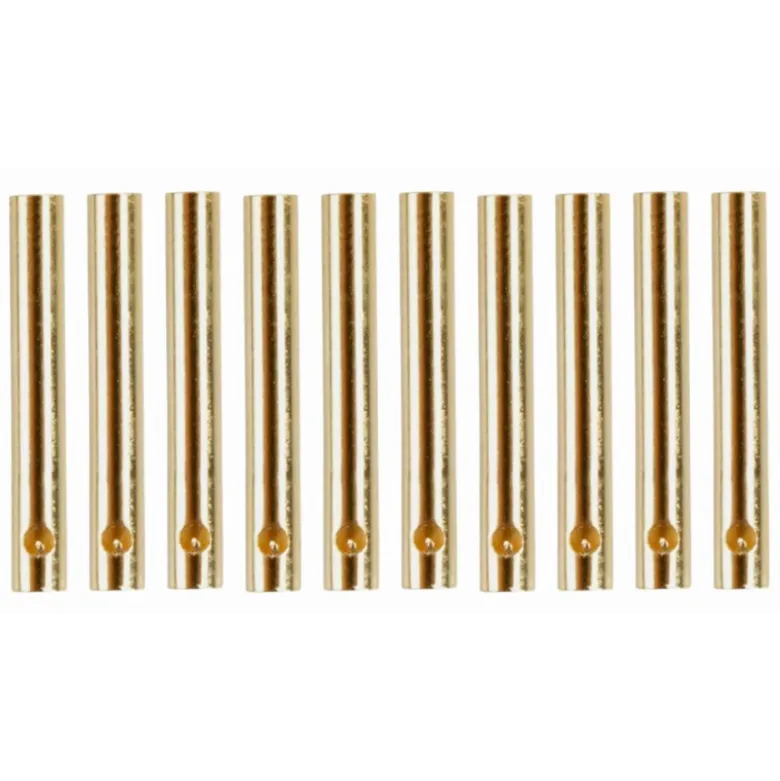 Contact plaqué or Ø 4,0 mm, cuvette de soudure fermée, 10 prises | Yuki AM-605-10F