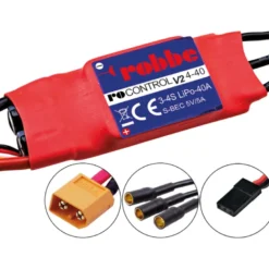 Controleur Brushless Robbe RO-Control6 4-40 V2 3-4S-40 (60A) 5V/ 3A B Regulateur SWITCH BEC
