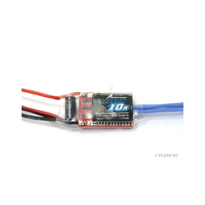 Controleur Brushless 2-4S 10A BEC FLYFUN V4 HOBBYWING