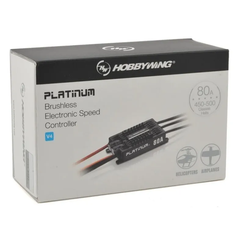 Controleur Brushless 3-6S 80A Platinum V5 HOBBYWING