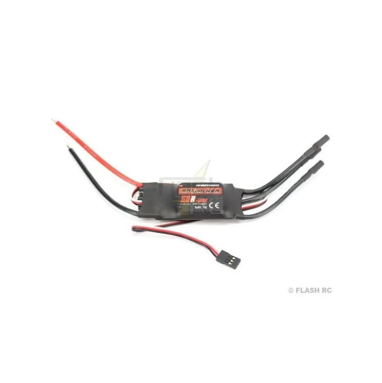 Controleur Brushless 2-4S 50A UBEC SKYWALKER HOBBYWING