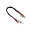 Cordon de charge/equilibrage 14AWG 30cm pour accus 2S prise or 4mm - Corally