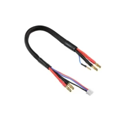 Cordon de charge/equilibrage 14AWG 30cm pour accus 2S prise or 4mm - Corally