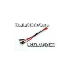 Cordon de charge pour 3 accus Lipo 1S type MCX/MSR Blade