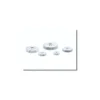 Écrou moleté plat en aluminium M2,5
