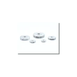 Écrou moleté plat en aluminium M4
