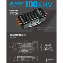Dualsky Controleur SUMMIT 100XHV. 5-14S Opto