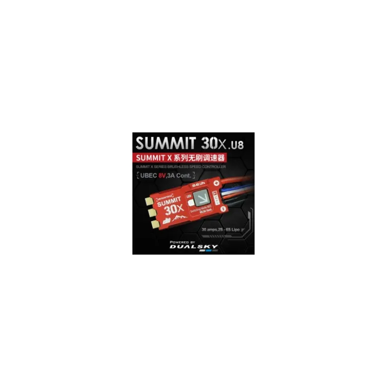 Dualsky Controleur SUMMIT 30X. 2-6S Ubec 8V - Dualsky