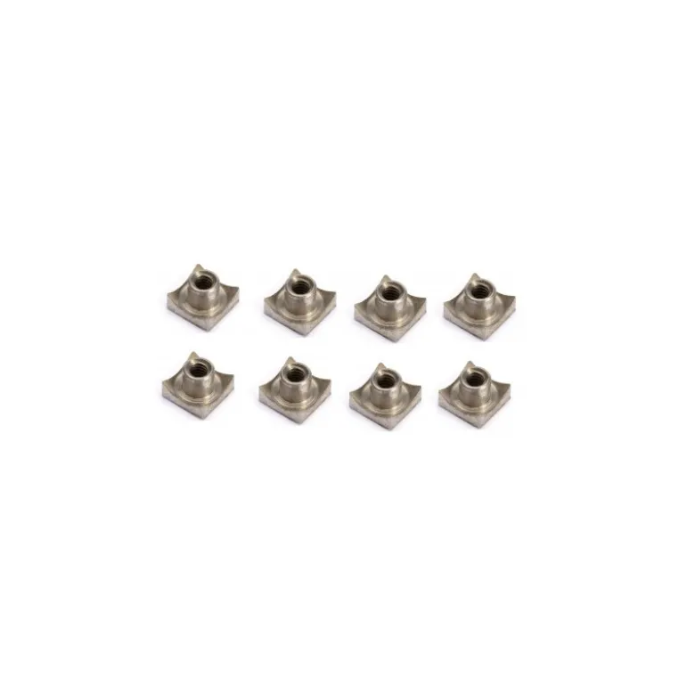 Ecrous à griffes Ecrou à griffe carré M2 - 8pc