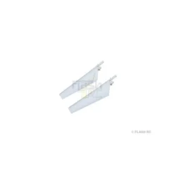 EFLH2221W - Pales supérieures blanches av décals - Blade MCX E-Flite