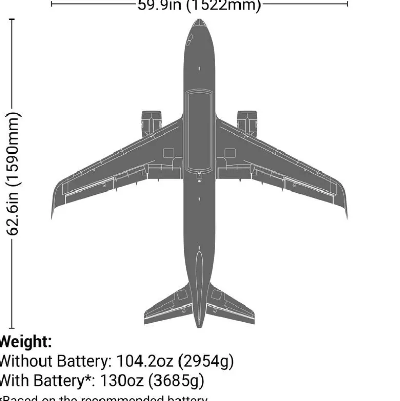 E-flite Airbus A320neo Twin 64mm EDF PNP