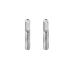 Embout de chape cable M4 aluminium, 2 pièces