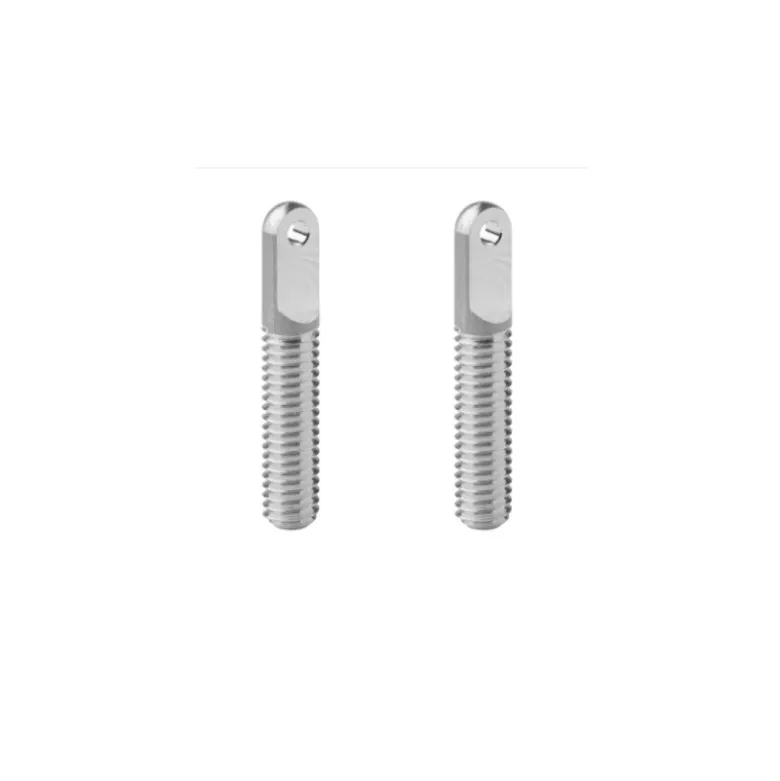 Embout de chape cable M4 aluminium, 2 pièces