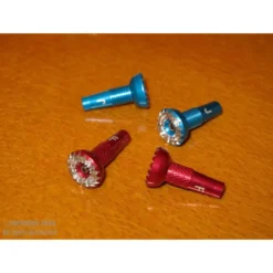 EMBOUT DE MANCHE FLEUR JR BLEU OR la paire