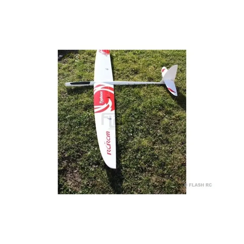 E-Typhoon Full Carbon 2.00m blanc & rouge RCRCM