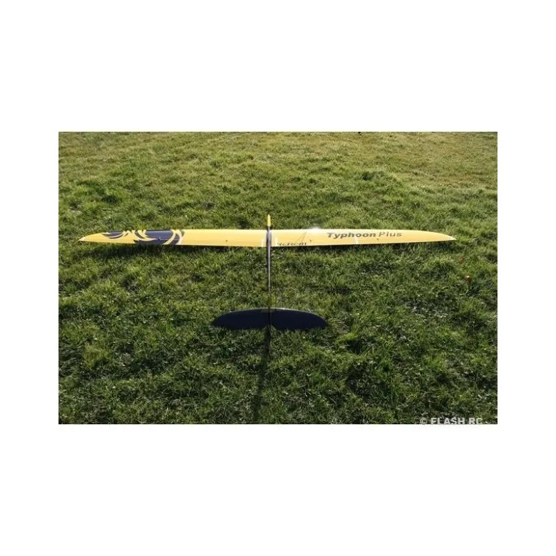 E-Typhoon PLUS tout fibre env.2.90m jaune/noir & blanc RCRCM