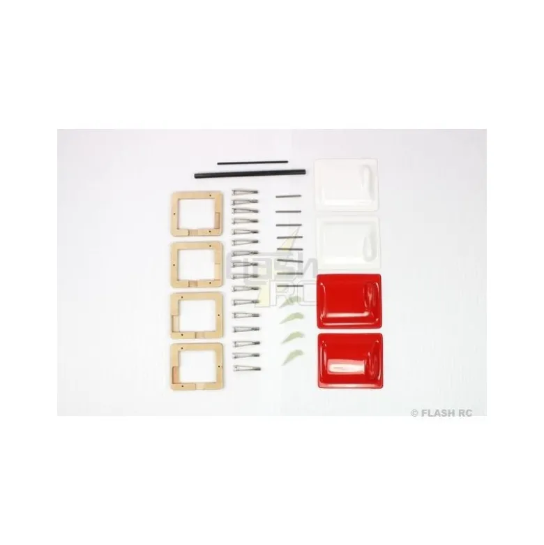 E-Typhoon tout fibre env.2.00m blanc & rouge RCRCM