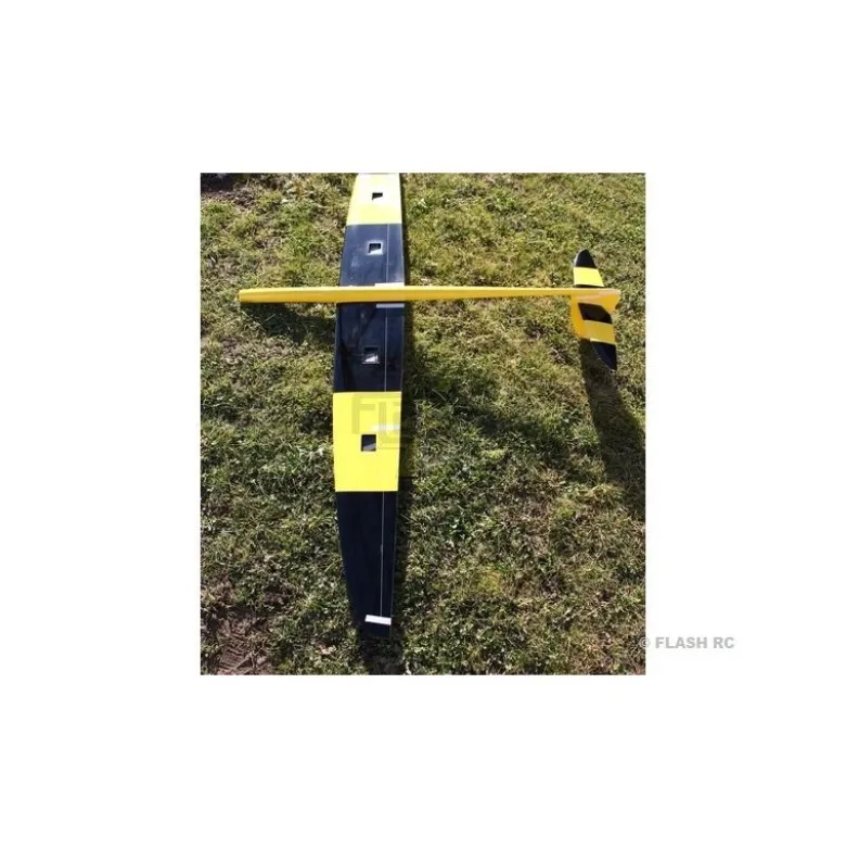 E-Typhoon tout fibre env.2.00m jaune & noir RCRCM