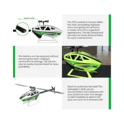 FLY WING - FW450L V3 helicoptère - Blanc PNP