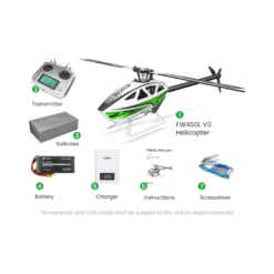 FLY WING - FW450L V3 helicoptère - Vert RTF