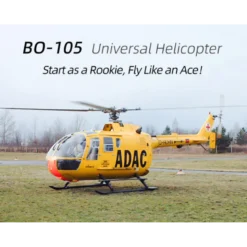 FLY WING - Hélicoptère - BO-105 - ADAC - GPS - Taille 470L Jaune - RTF